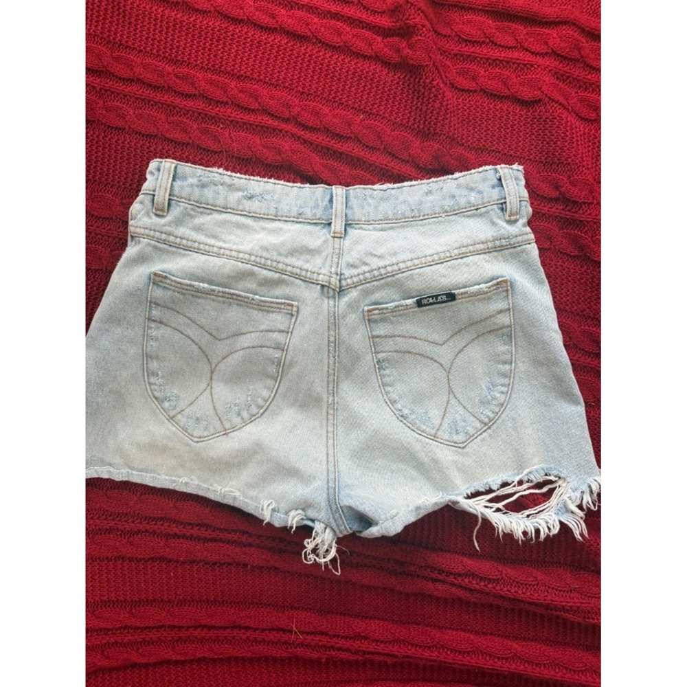 Rolla's Distressed Denim Cutoff Shorts | Light Wash | Festival Summer Staple - Picture 10 of 16